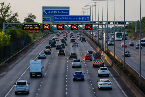 British Motorway traffic